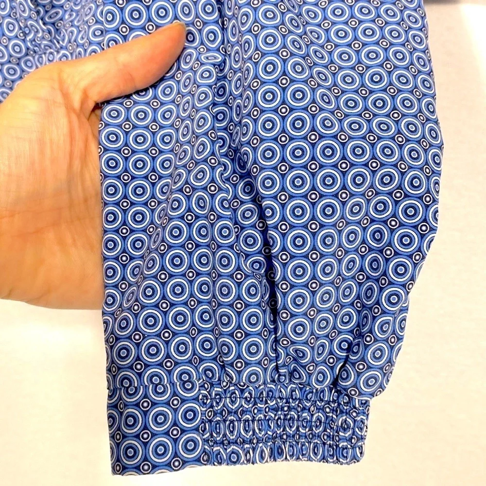 Luca RODA at The Beach (Italian Luxury Brand - Luca Roda) Blue patterned apparel